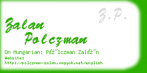 zalan polczman business card